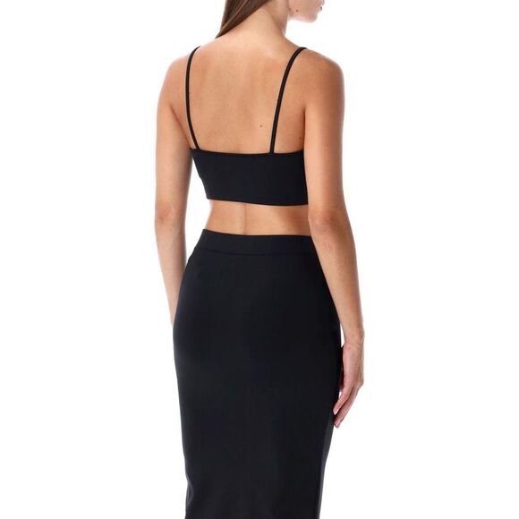 OFF-WHITE Women's Graphic Print Long Sleeve Crew Neck Top Women BLACK T-Shirts & - Picture 2 of 4